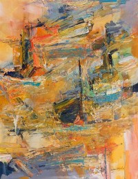 Ejaz Khan, 10 x 13 Inch, Mixed Media on Paper, Abstract Painting, AC-EJK-002